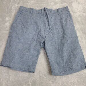 NWT CIVIL SOCIETY Mens Size 36‎ Flat Front Bermuda Tommy Shorts Heathered Navy